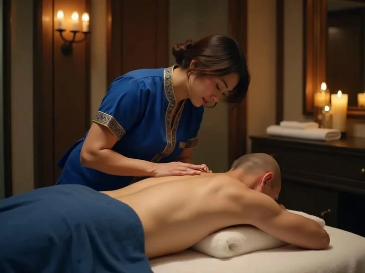 four hand massage in Delhi